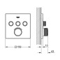 Grohe Grohtherm SmartControl - Mitigeur thermostatique encastré avec 3 soupapes, Warm Sunset brossé 29126DL0 Grohe Grohtherm SmartControl - Mitigeur thermostatique encastré avec 3 soupapes, Warm Sunset brossé 29126DL0