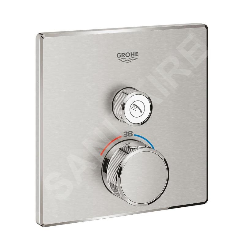 Grohe Grohtherm SmartControl - Mitigeur thermostatique encastré de douche pour 1 sortie, supersteel 29123DC0 Grohe Grohtherm SmartControl - Mitigeur thermostatique encastré de douche pour 1 sortie, supersteel 29123DC0