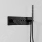 Steinberg 390 - Mitigeur thermostatique à encastrer, 3 sorties, avec corps d’encastrement, noir 390 4232 2 S
