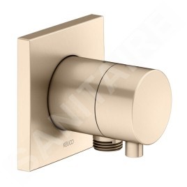 Keuco IXMO - Vanne d'arrêt et d'inversion encastrée, 2 sorties, avec raccord de douche, bronze brossé 59556031102