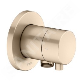 Keuco IXMO - Vanne d'arrêt et d'inversion encastrée, 2 sorties, avec raccord de douche, bronze brossé 59557031101