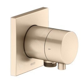 Keuco IXMO - Vanne d'arrêt et d'inversion encastrée, 2 sorties, avec raccord de douche, bronze brossé 59557031102
