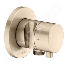 Keuco IXMO - Vanne d'arrêt et d'inversion encastrée, 2 sorties, avec raccord et support de douche, bronze brossé 59557031201
