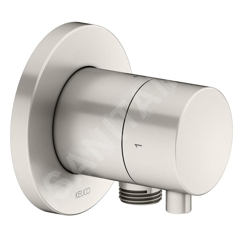 Keuco IXMO - Vanne d'arrêt et d'inversion encastrée, 2 sorties, avec raccord de douche, nickel brossé 59557051101 Keuco IXMO - Vanne d'arrêt et d'inversion encastrée, 2 sorties, avec raccord de douche, nickel brossé 59557051101