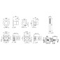Keuco IXMO - Mitigeur thermostatique à encastrer, 2 sorties, avec corps d’encastrement, chrome 59606010001