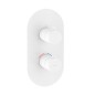 Ravak Espirit - Mitigeur thermostatique pour 3 appareils, encastré, blanc mat X070252