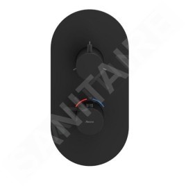 Ravak Espirit - Mitigeur thermostatique encastré, 3 sorties, noir mat X070289