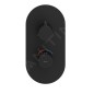 Ravak Espirit - Mitigeur thermostatique encastré, 3 sorties, noir mat X070289