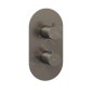 Ravak Espirit - Mitigeur thermostatique encastré pour 3 appareils, graphite brossé X070326
