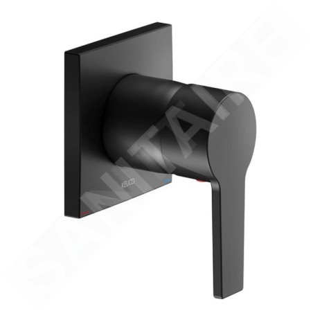 Keuco Edition 11 - Vanne encastrée, noir mat 51151370002