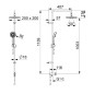 Hansa Basicjet - Ensemble de douche Style 200, ECO, chrome 44380300
