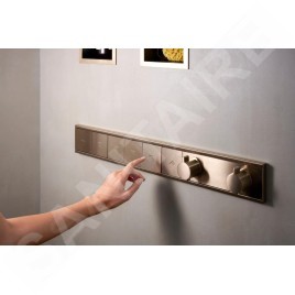 Hansgrohe RainSelect - Mitigeur thermostatique encastré, 5 sorties, bronze brossé 15384140