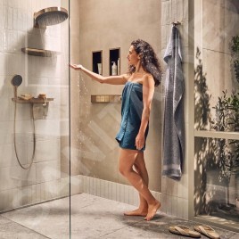 Hansgrohe RainSelect - Mitigeur thermostatique encastré, 5 sorties, bronze brossé 15384140