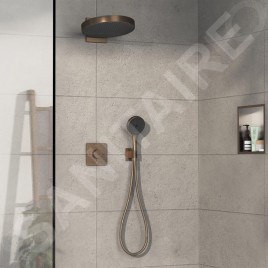 Hansgrohe ShowerSelect Comfort - Mitigeur thermostatique encastré, 2 sorties, bronze brossé 15583140