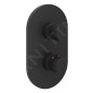 Ravak Chrome II - Mitigeur thermostatique encastré, 3 sorties, noir X070469