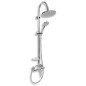 Novaservis Sets de douche - Set de douche avec robinetterie, raccord de douche par le haut, chrome SET040/96,0