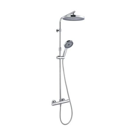 kielle Oudee - Set de douche avec thermostat, 260 mm, 3 jets, chrome 20602010