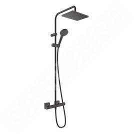 Hansgrohe Vernis Shape - Set de douche Showerpipe 230 avec thermostat, EcoSmart, noir mat 26097670