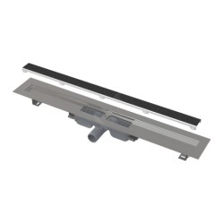 Alcadrain Douchegoten - Receveur de douche Marble Low 650 mm, avec grille pour l'insertion de carreaux, acier inoxydable