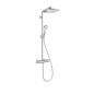 Hansgrohe Crometta - Set de douche E 240 Showerpipe avec thermostat, EcoSmart 9 l/min, chrome 27281000 Hansgrohe Crometta - Set de douche E 240 Showerpipe avec thermostat, EcoSmart 9 l/min, chrome 27281000