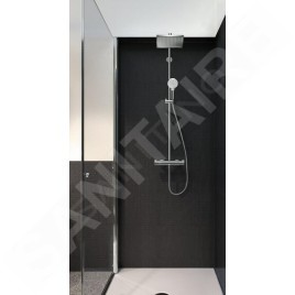 Hansgrohe Crometta - Set de douche E 240 Showerpipe avec thermostat, EcoSmart 9 l/min, chrome 27281000