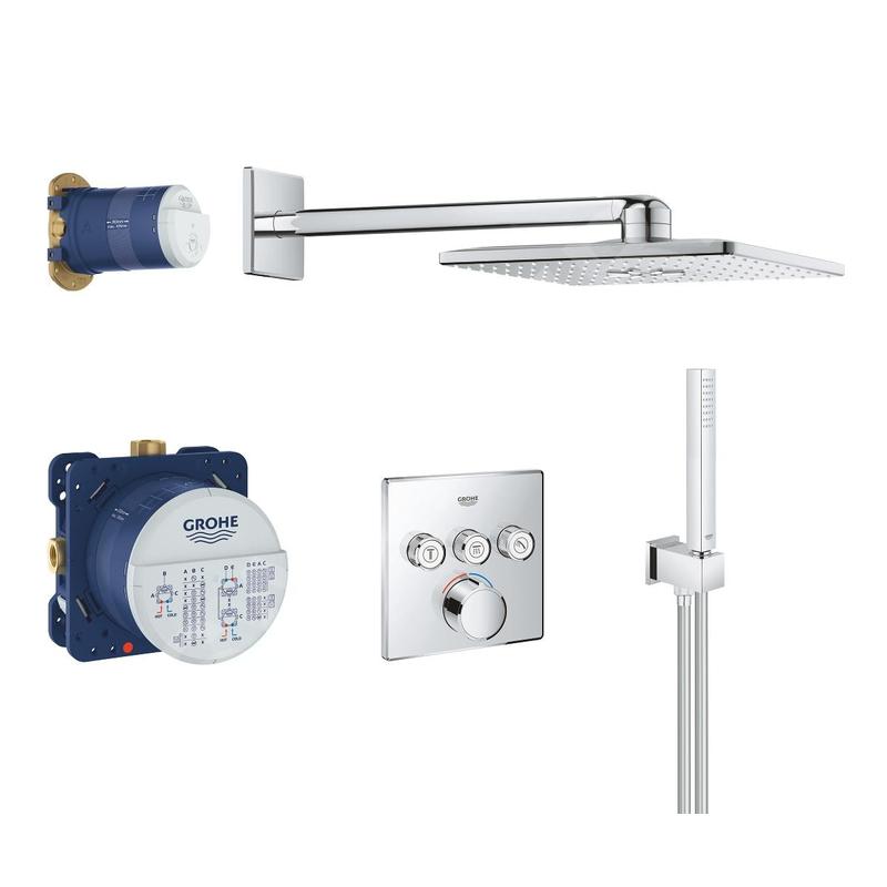 Grohe SmartControl Perfect - Set de douche avec mitigeur encastré, 310 mm, 2 jets, chrome 34712000 Grohe SmartControl Perfect - Set de douche avec mitigeur encastré, 310 mm, 2 jets, chrome 34712000