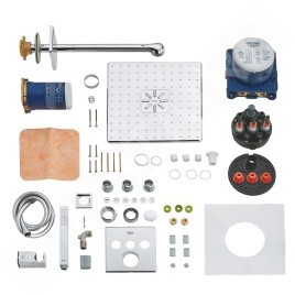Grohe SmartControl Perfect - Set de douche avec mitigeur encastré, 310 mm, 2 jets, chrome 34712000
