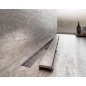 Alcadrain Douchegoten - Receveur de douche Marble Low 650 mm, avec grille pour l'insertion de carreaux, acier inoxydable