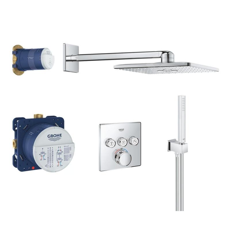 Grohe Grohtherm SmartControl Perfect - Colonne de douche avec thermostat encastré, 310 mm, chrome 34706000