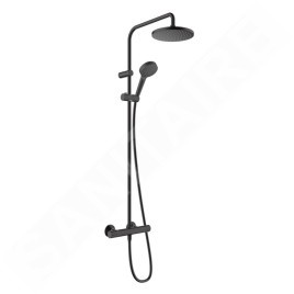 Hansgrohe Vernis Blend - Set de douche Showerpipe 200 avec thermostat, EcoSmart, noir mat 26089670