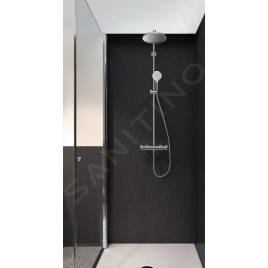 Hansgrohe Crometta - Set de douche S 240 Showerpipe avec thermostat, EcoSmart 9 l/min, chrome 27268000