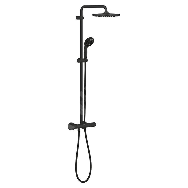 Grohe Vitalio Start - Set de douche 250 avec thermostat, 1 jet, noir mat 266772430 Grohe Vitalio Start - Set de douche 250 avec thermostat, 1 jet, noir mat 266772430