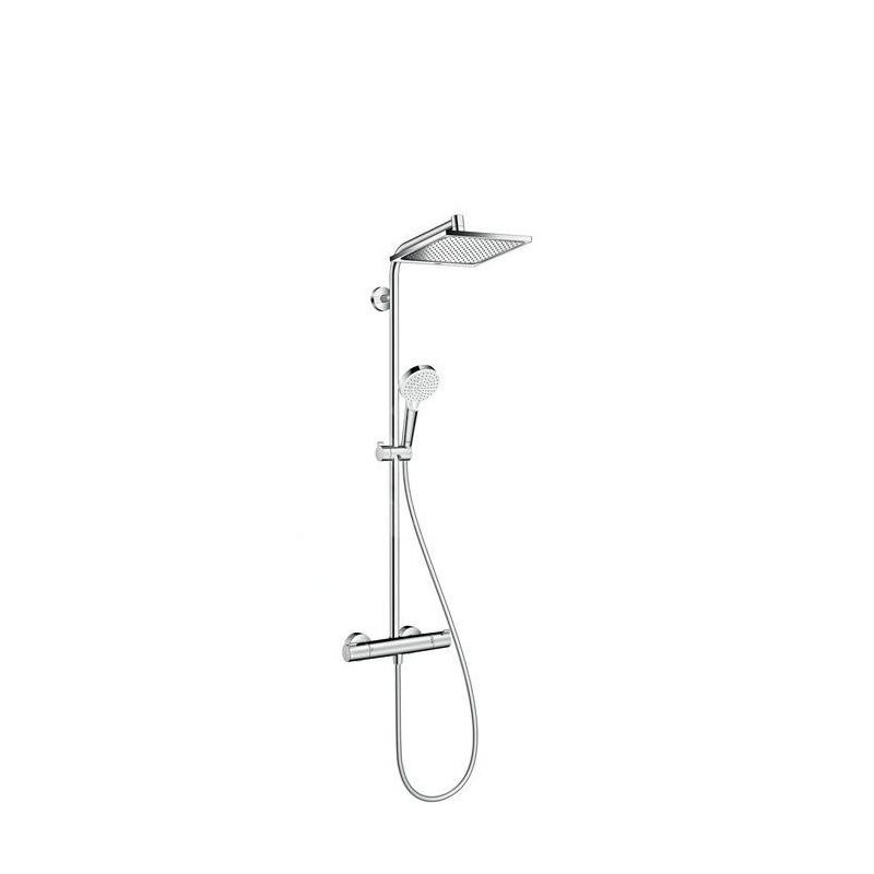 Hansgrohe Crometta - Set de douche E 240 Showerpipe avec thermostat, chrome 27271000 Hansgrohe Crometta - Set de douche E 240 Showerpipe avec thermostat, chrome 27271000