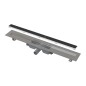 Alcadrain Douchegoten - Receveur de douche Marble Low 1150 mm, avec grille pour l'insertion de carreaux, acier inoxydable