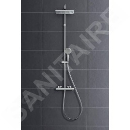 Hansgrohe Vernis Shape - Set de douche Showerpipe 230 avec thermostat, EcoSmart, chrome 26097000