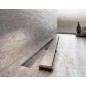Alcadrain Douchegoten - Receveur de douche Marble Low 1150 mm, avec grille pour l'insertion de carreaux, acier inoxydable