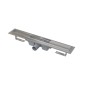 Alcadrain Douchegoten - Caniveau de douche 550 mm, avec rebord pour grille perforée, inox APZ1-550