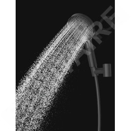 kielle Oudee - Set de douche avec thermostat, 260 mm, 3 jets, noir mat 20602014