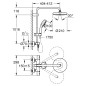 Grohe Tempesta Cosmopolitan - Set de douche avec thermostat, 210 mm, chrome 27922001
