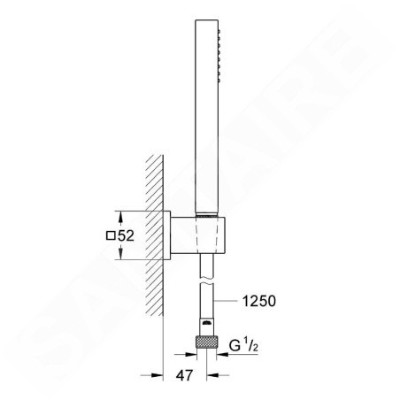 Grohe Euphoria Cube - Colonne de douche, chrome 27703000