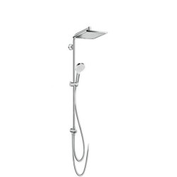 Hansgrohe Crometta - Set de douche E 240 Showerpipe pour rénovation, EcoSmart 9 l/min, chrome 27289000