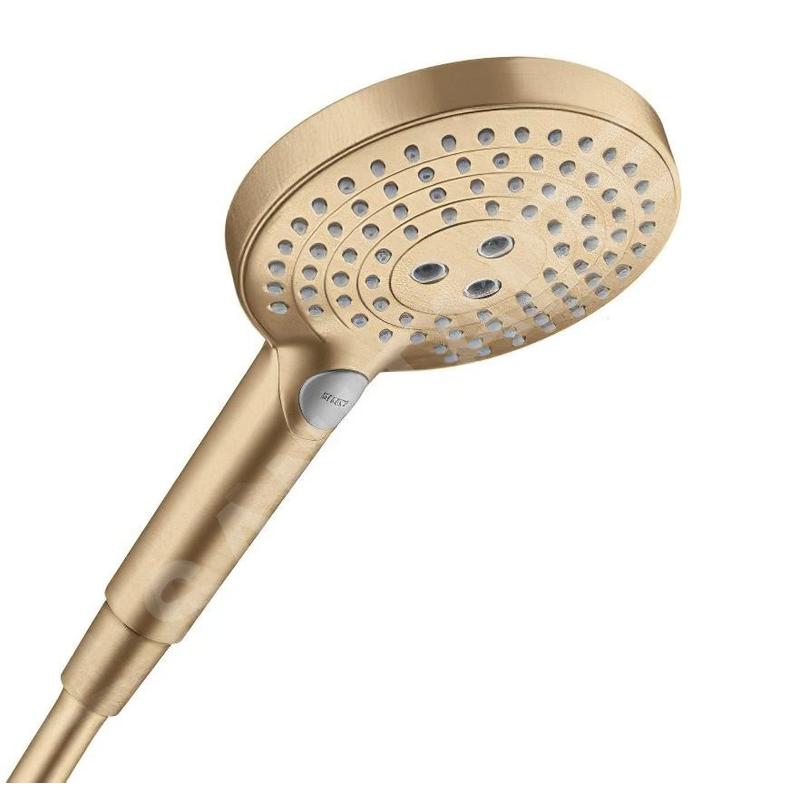 Hansgrohe Raindance Select S - Pommeau de douche 120, 3 jets, EcoSmart, bronze brossé 26531140
