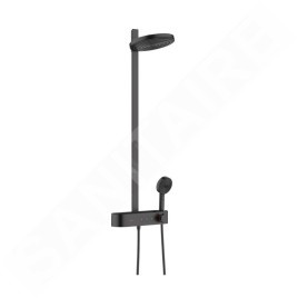 Hansgrohe Pulsify S - Set de douche 260 avec thermostat ShowerTablet Select 400, 2 jets, EcoSmart, noir mat 24241670