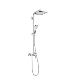 Hansgrohe Crometta - Set de douche Showerpipe E 240 avec mitigeur, chrome 27284000