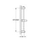 Grohe Euphoria - Barre de douche 600 mm, chrome 27499000