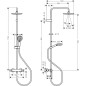 Hansgrohe Vernis Blend - Set de douche Showerpipe 200 avec thermostat, EcoSmart, chrome 26089000 Hansgrohe Vernis Blend - Set de douche Showerpipe 200 avec thermostat, EcoSmart, chrome 26089000