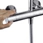 Hansgrohe Vernis Blend - Set de douche Showerpipe 200 avec thermostat, EcoSmart, chrome 26089000 Hansgrohe Vernis Blend - Set de douche Showerpipe 200 avec thermostat, EcoSmart, chrome 26089000