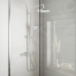 Hansgrohe Vernis Blend - Set de douche Showerpipe 200 avec thermostat, EcoSmart, chrome 26089000