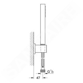 Grohe Euphoria Cube - Colonne de douche, chrome 27702000