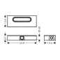 Hansgrohe uBox universal - Corps d'encastrement pour caniveau de douche linéaire pour installation à plat 01000180